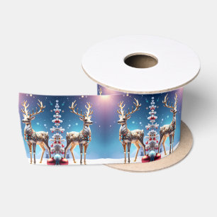 Lazo De Raso Joyas de reno Navidades Satin Ribbon