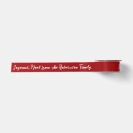 Lazo De Raso Joyeax Noel Cinta Personalizada de Navidad Roja