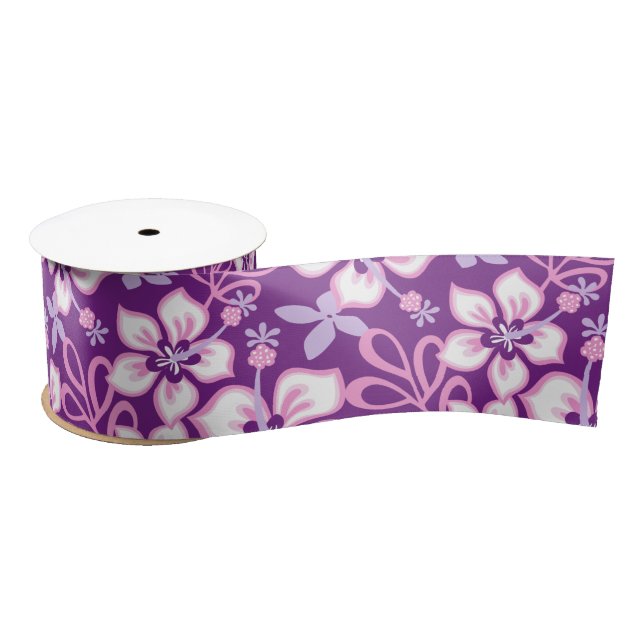 LAZO DE RASO JUNGLE SURF (PURPLE COMBO) SATIN RIBBON (Carrete)