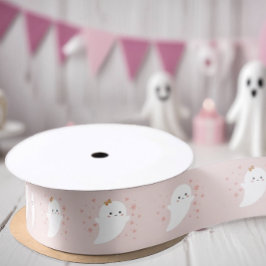 Lazo De Raso Kawaii Ghost Pink Halloween