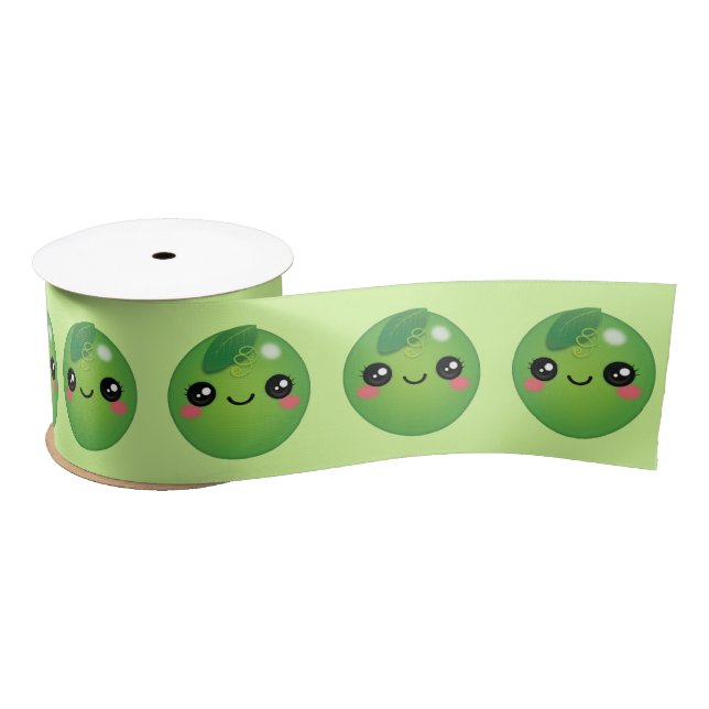 Lazo De Raso Kawaii Pea Satin Ribbon (Carrete)