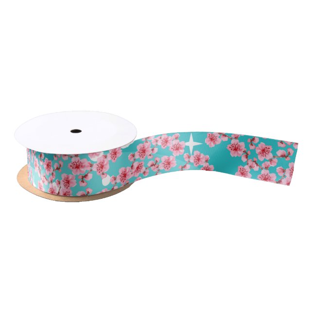 Lazo De Raso kawaii pink cherry blossoms (Carrete)