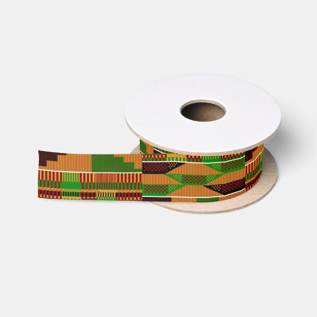 Lazo De Raso Kente clásico de 1,5 pulgadas (Carrete)