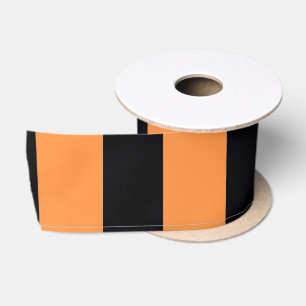 Lazo De Raso Killkenny Ribbon Naranja Y Negro