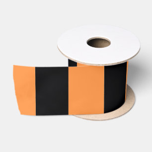 Lazo De Raso Killkenny Ribbon Naranja Y Negro