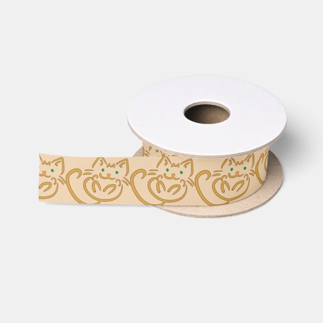 Lazo De Raso Kitty juguetón (Carrete)