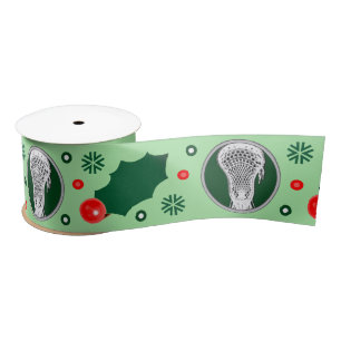Lazo De Raso Lacrosse Navidades Holiday Gift Satin Ribbon