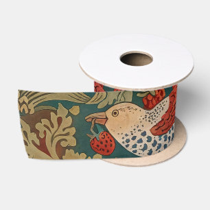 Lazo De Raso Ladrón de Fresas Morris Verde Turquesa Rojo Arte F