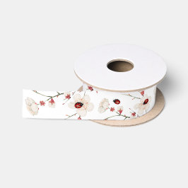 Lazo De Raso Ladybug Love Bug Floral