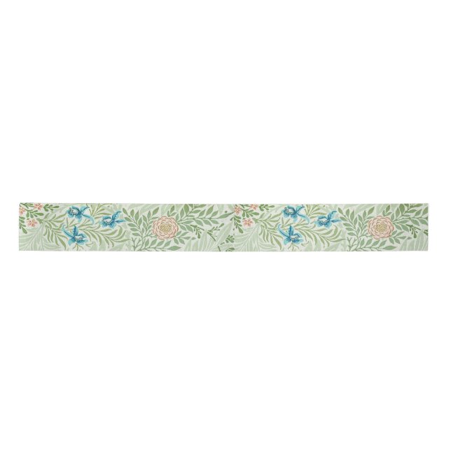 Lazo De Raso Larkspur de William Morris (Anverso)