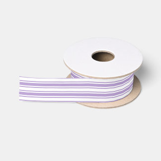 Lazo De Raso Lavanda rayas de caramelo morado y blanco
