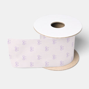 Lazo De Raso Lazos de cinta de lila polvorienta adorable patrón