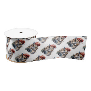 Lazo De Raso Lechuza de invierno encantada, personalizado