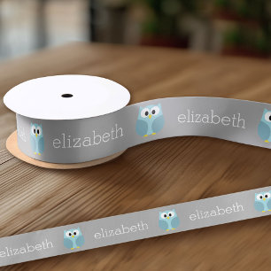 Lazo De Raso Lechuza Personalizado corta - Nombre personalizado