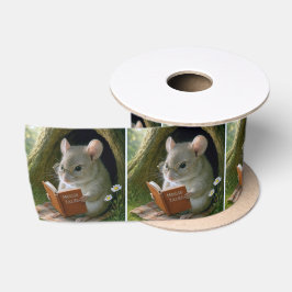 Lazo De Raso Leer el ratón en un hoyo de árbol