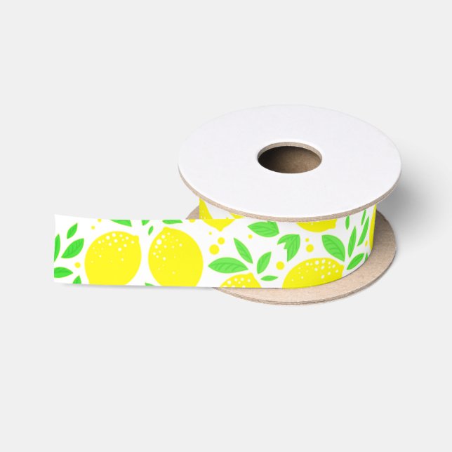Lazo De Raso Lemons Ribbon (Carrete)