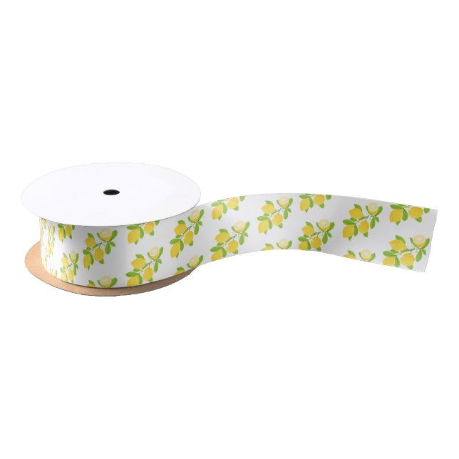 Lazo De Raso Lemons Satin Ribbon (Carrete)