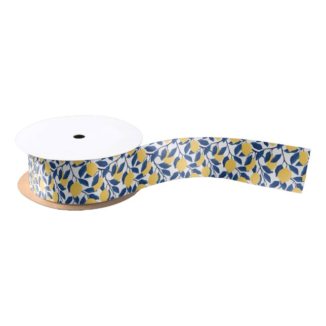 Lazo De Raso Lemons Satin Ribbon (Carrete)