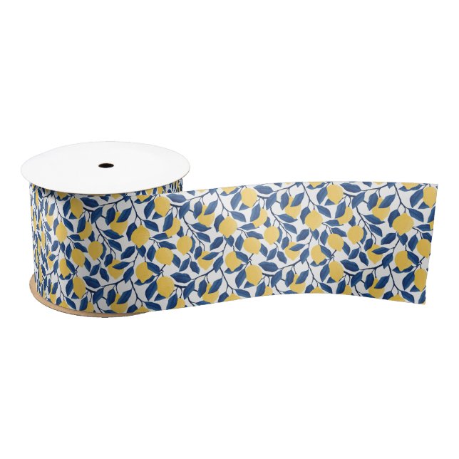 Lazo De Raso Lemons Satin Ribbon (Carrete)