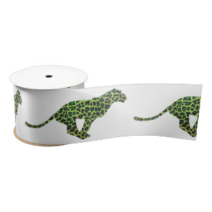 Lazo De Raso Leopard Black and Green Silhouette