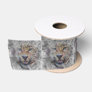 Lazo De Raso leopardo de animales artísticos