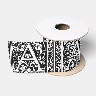 Lazo De Raso Letra A Monograma Medieval Art Nouveau