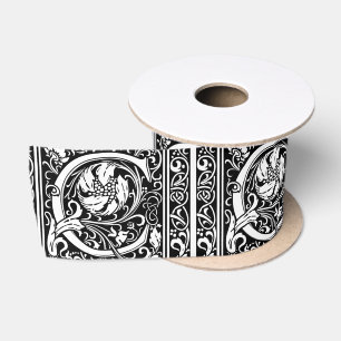 Lazo De Raso Letra C Monograma Arte Nouveau Medieval
