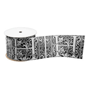 Lazo De Raso Letra H Monograma medieval Art Nouveau