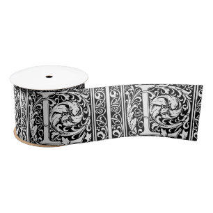 Lazo De Raso Letra L Monograma medieval Art Nouveau