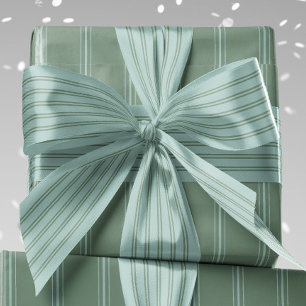 Lazo De Raso Lindo estampado retro prep verde y azul claro para