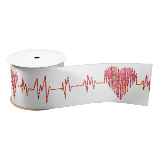 Lazo De Raso Línea EKG para el corazón