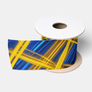 Lazo De Raso Líneas abstractas caóticas brillantes de color ama