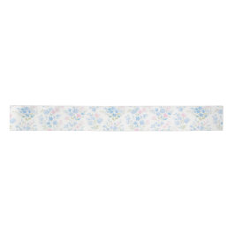 Lazo De Raso Listón Floral Pastel