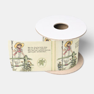 Lazo De Raso Little Bo-Peep: Clásica Kate Greenaway Nursery