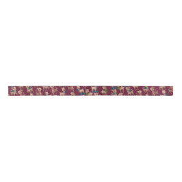 Lazo De Raso Llamas rosadas con estilo