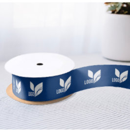 Lazo De Raso Logotipo comercial de Personalizado azul