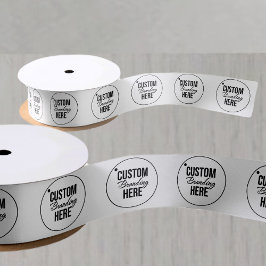 Lazo De Raso Logotipo de negocio impreso para personalizados Bl