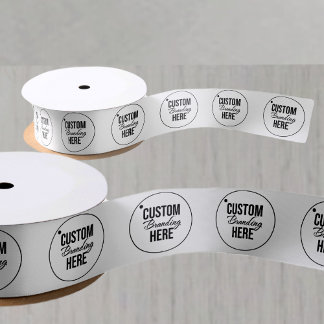 Lazo De Raso Logotipo de negocio impreso para personalizados Bl