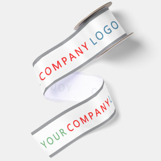 Lazo De Raso logotipo de su empresa cinta de satén personalizad