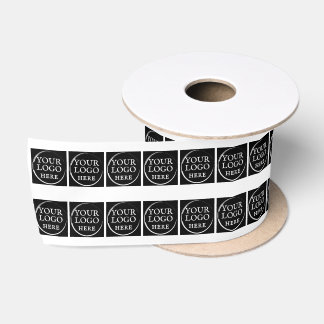 Lazo De Raso Logotipo Empresarial Personalizado Empaquetado Bla