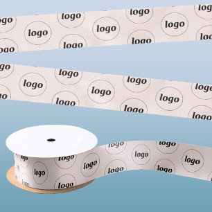 Lazo De Raso Logotipo sencillo comercial Promocional Rubor Pink