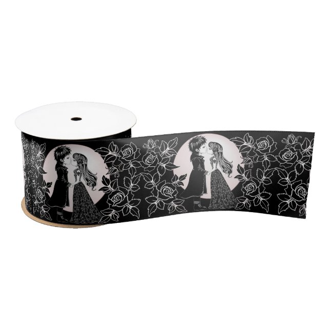 Lazo De Raso Los niños góticos y góticos besan a El día de San  (Carrete)