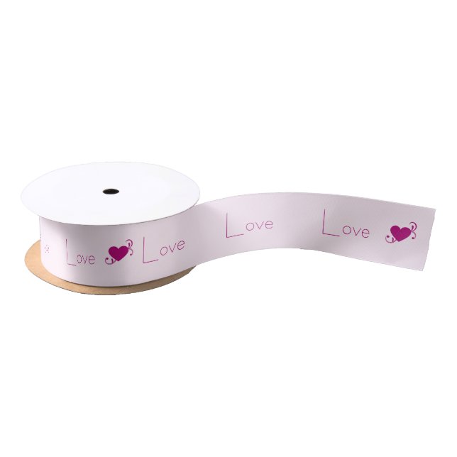 Lazo De Raso Love Love Love Ribbon (Carrete)