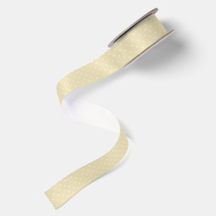 Lazo De Raso Lunares Micro de Otoño Temprano   Trigo Dorado 