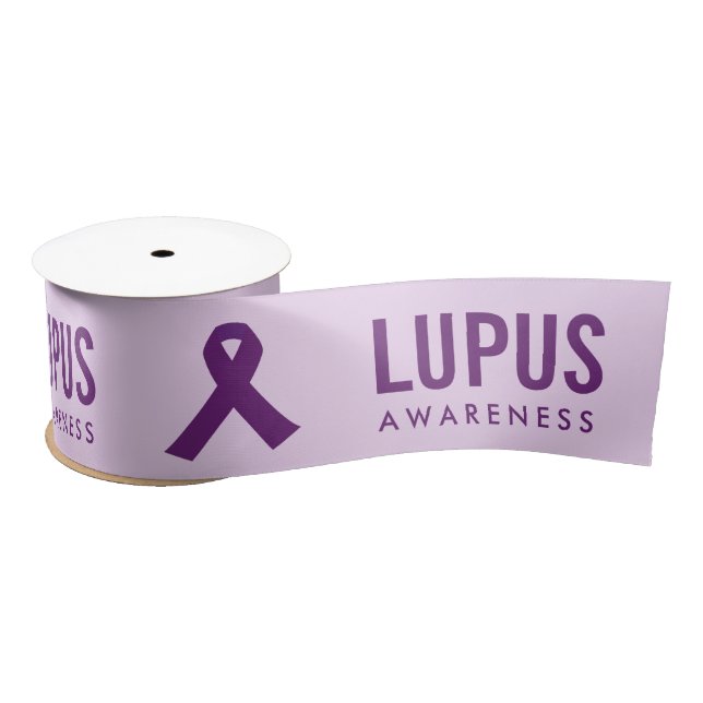 Lazo De Raso Lupus Awareness Ribbon Purple (Carrete)
