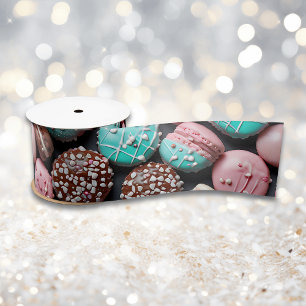 Lazo De Raso Macaron rosa y azul