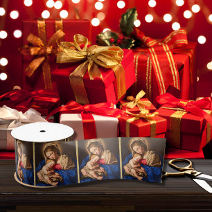 Lazo De Raso Madonna y niños Navidades religiosos tradicionales