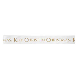 Lazo De Raso Mantenga a Cristo Christmas® 3" de par en par