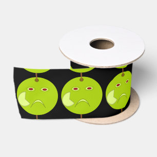 Lazo De Raso Manzana malvada con cinta de Scar Halloween