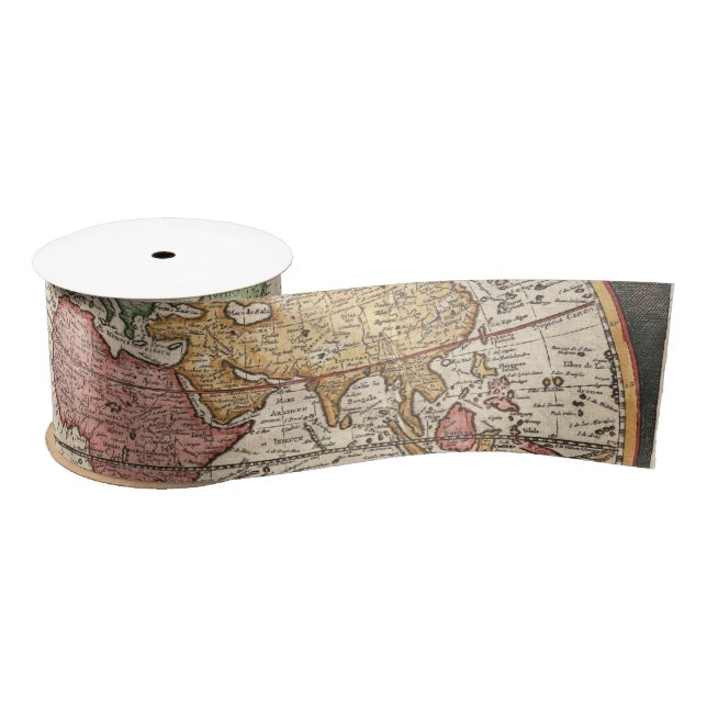 Lazo De Raso Mapa del mundo antiguo en dos hemisferios (Carrete)